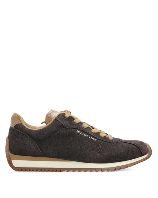 MICHAEL Michael Kors Brown Rhodes Leather Sneakers