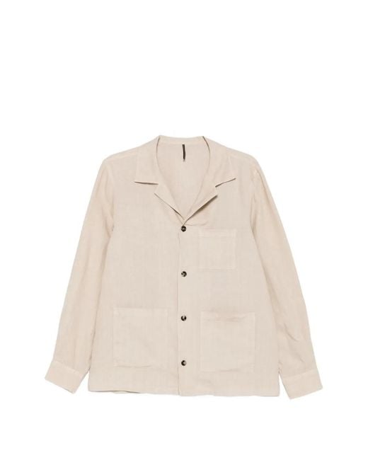 Dell'Oglio Natural Patch-Pocket Shirt for men
