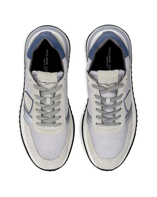 Philippe Model White Panelled Sneakers for men