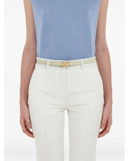 Ferragamo Natural Gancini Belt