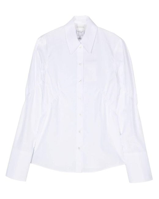 Sportmax White Austria Ruched-detail Shirt