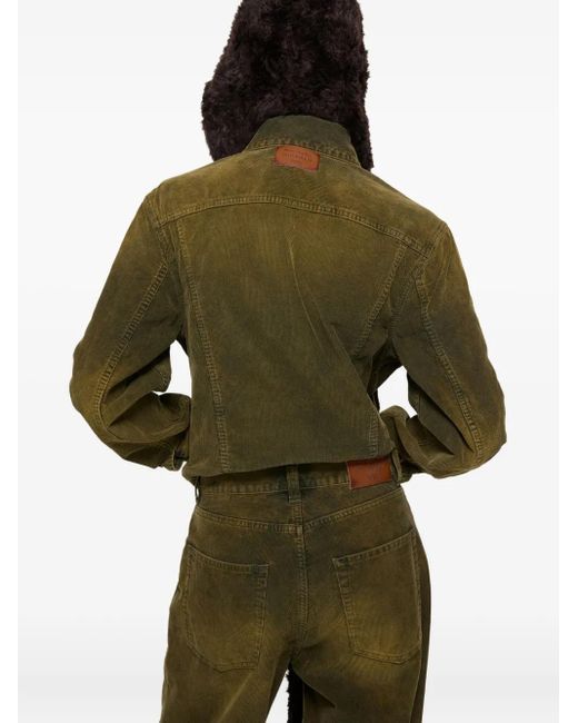 Chaqueta de pana Acne de color Green