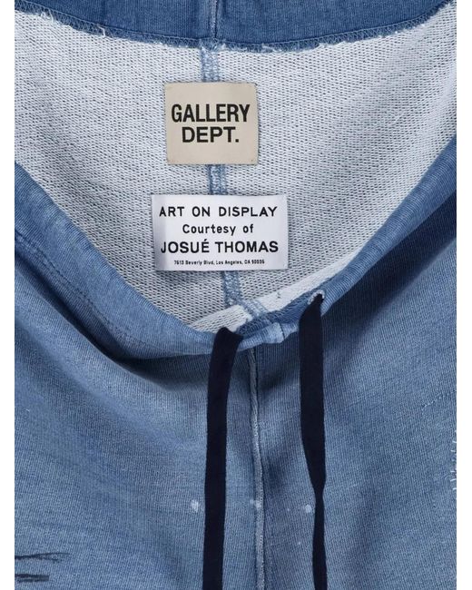 GALLERY DEPT. Blue Logo-Print Patched Track Pants for men