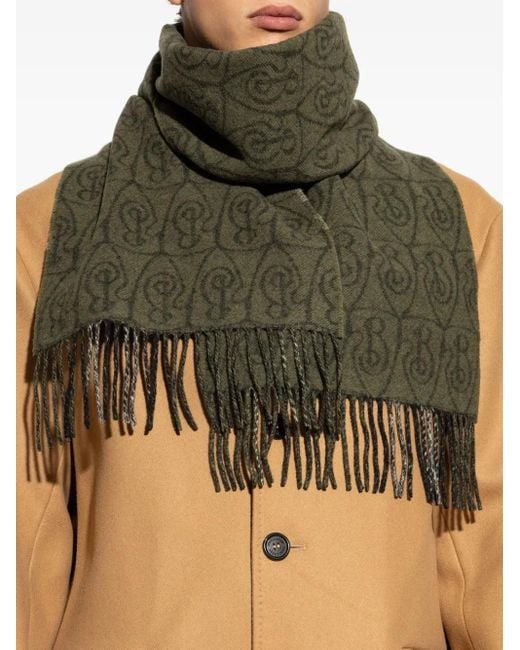 Sciarpa Con Frange di Burberry in Black
