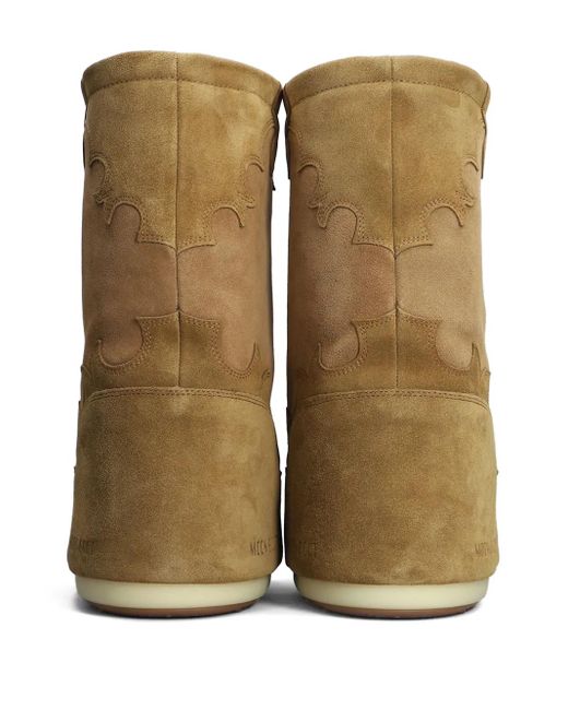 Moon Boot Brown Icon Stiefel Aus Wildleder