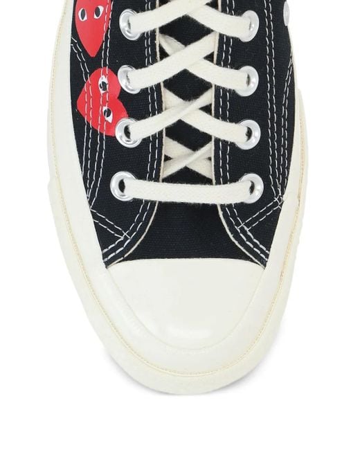 COMME DES GARÇONS PLAY White X Converse Chuck 70 Heart-Print Canvas Sneakers