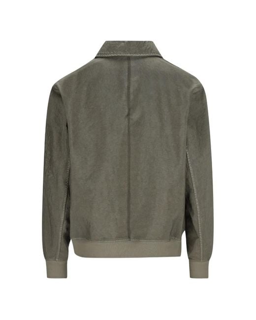 Massimo Osti Studio Green Veste Oversize À Col for men
