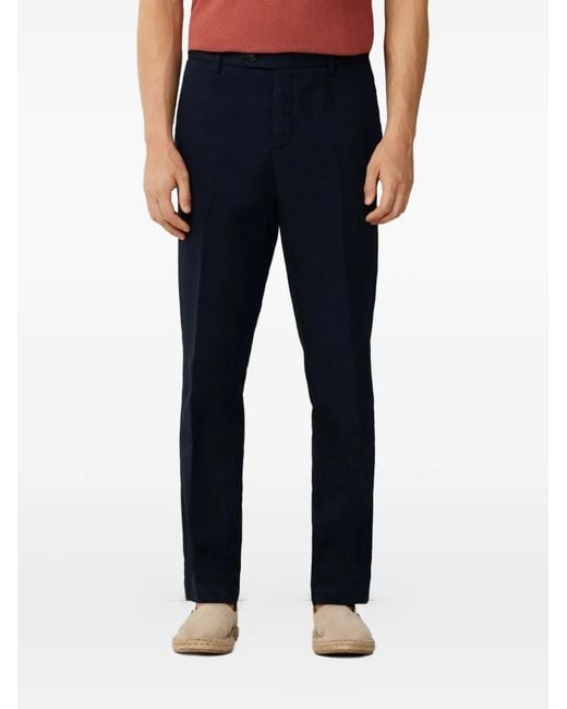 Hackett Blue Kensington Slim-Fit Chinos for men