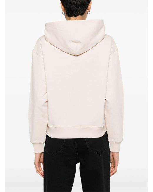 Sudadera con capucha y parche del logo Calvin Klein de color Natural