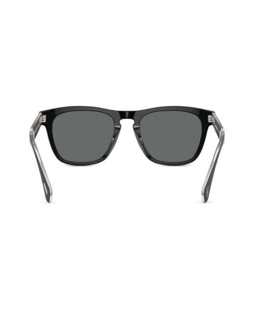 Oliver Peoples Black R-3 Wayfarer-frame Sunglasses