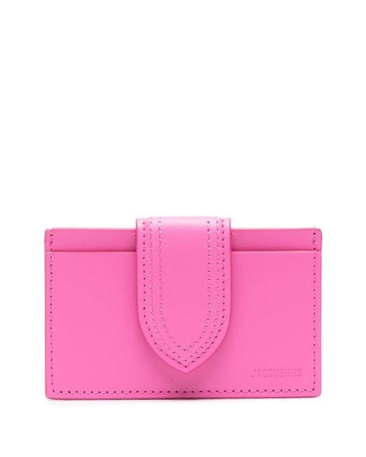 Jacquemus Pink Le Porte-carte Leather Wallet
