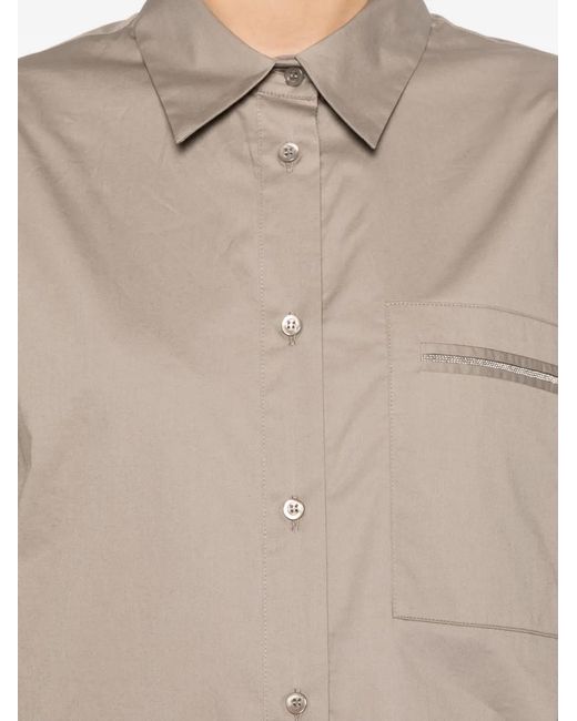 Peserico Natural Patch-Pocket Shirt