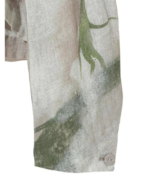 Undercover White Button Printed Jacket for men