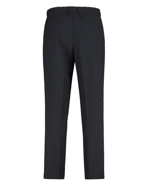 Boss Blue Drawstring Tapered Trousers for men
