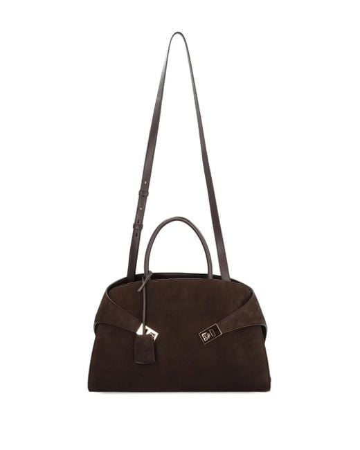 Borsa A Mano Hug Grande di Ferragamo in Brown