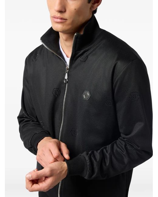 Philipp Plein Sportjacke Mit Monogrammmuster in Black für Herren
