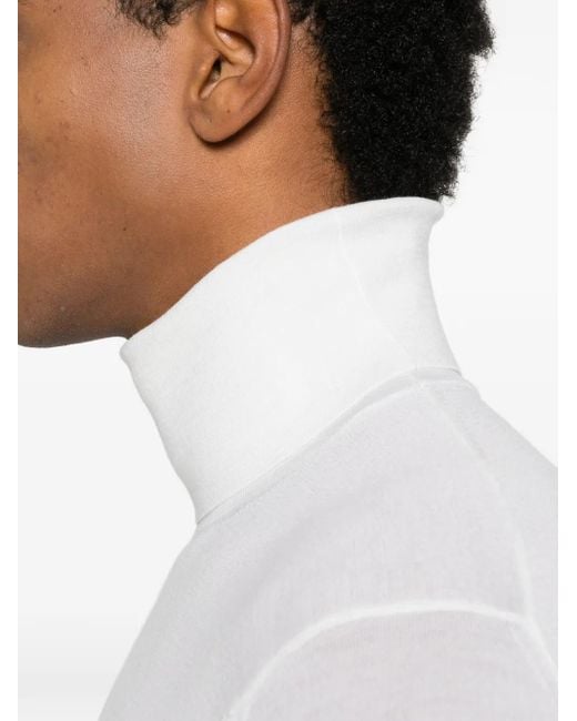 Malo Strickoberteil mit Rollkragen in White für Herren