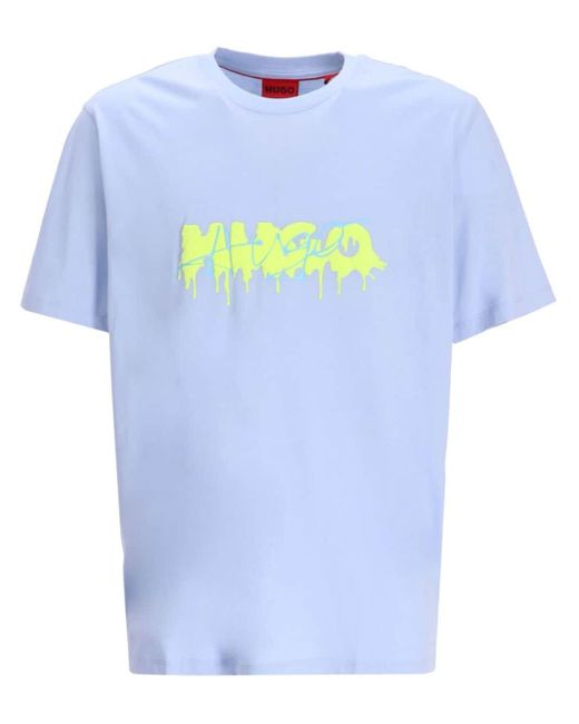 HUGO Blue Dacation Cotton T-shirt for men