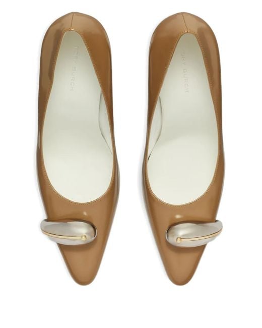 Tory Burch Metallic Pierced Pump