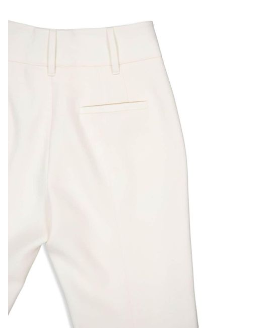 Gabriela Hearst White Rhein Pressed-crease Trousers