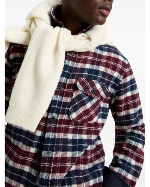 Woolrich Ranger Geruit Shirtjack Met Zak in het Blue voor heren