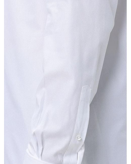 Zegna White Poplin Cotton Shirt for men