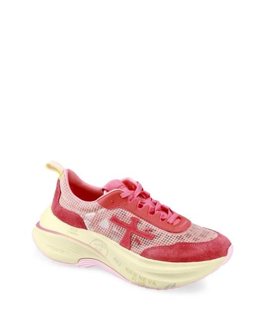 Baskets Hill Premiata en coloris Red