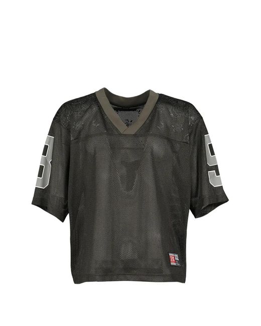 JUN/NAKAYAMA Gray Paisley-Print Mesh T-Shirt for men