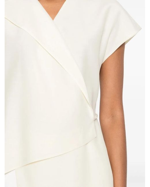 Fabiana Filippi White Cap Sleeve Top