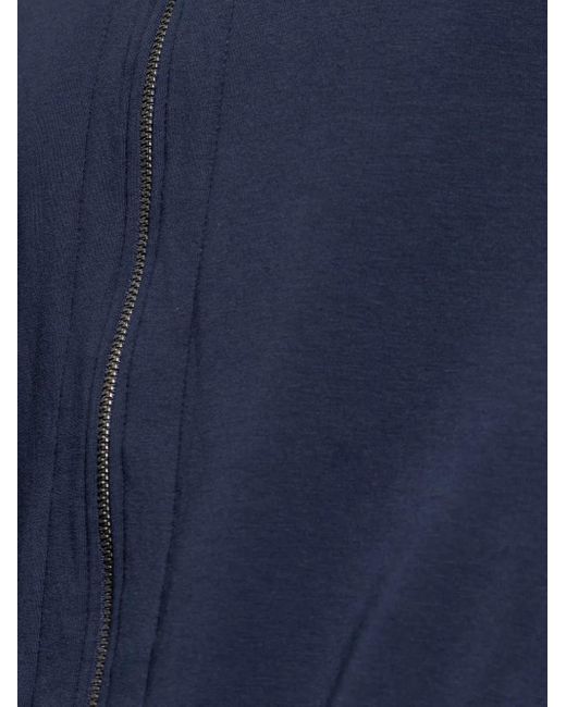 Felpa Con Zip di Hanro in Blue da Uomo