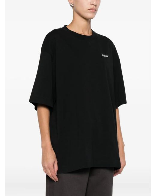 Off-White c/o Virgil Abloh Black Half Arrow Skate Logo T-Shirt