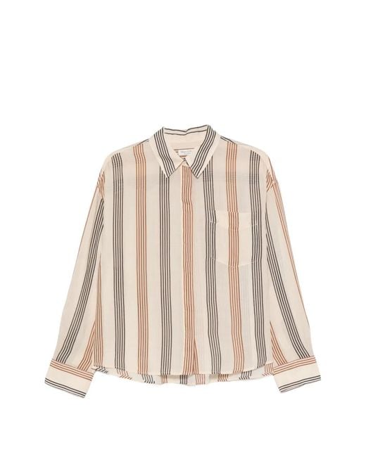 Marc O' Polo Natural Vertical-Stripe Shirt
