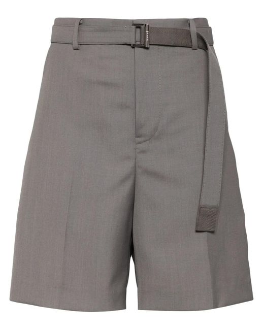 Bermudas Suiting Sacai de hombre de color Gray