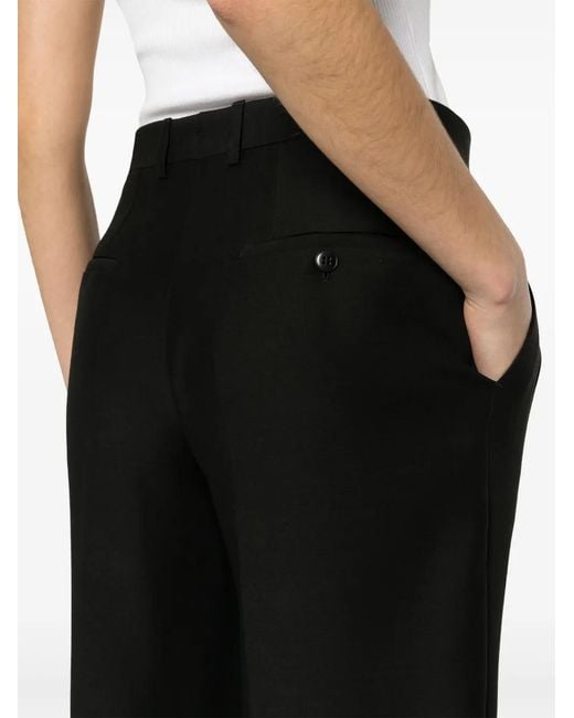Brioni Black Wide-Leg Trousers