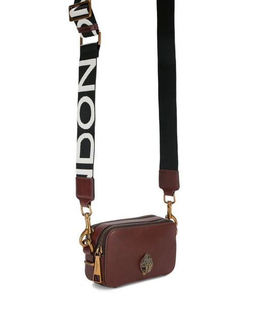 Kurt Geiger Brown Small Leather Camera Cross Body Bag
