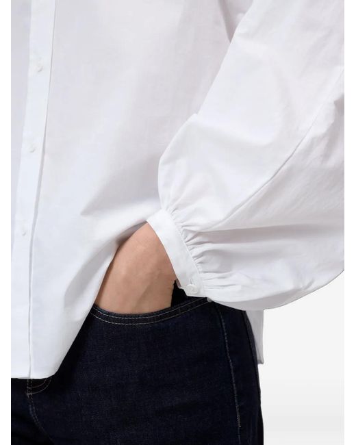 Closed White Raglan Poplin Blouse