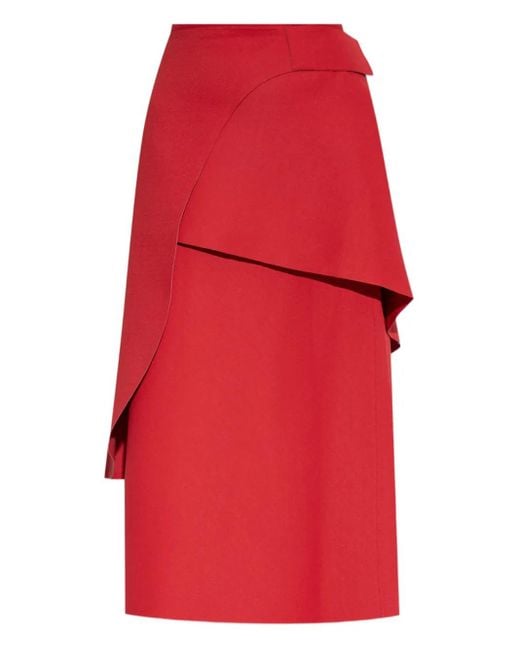 Jupe Superposée À Design Asymétrique Tory Burch en coloris Red