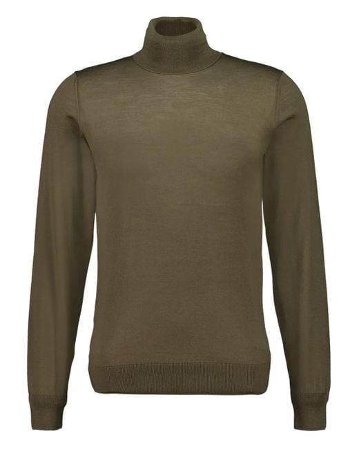 Maglione A Collo Alto di Piacenza Cashmere in Green da Uomo