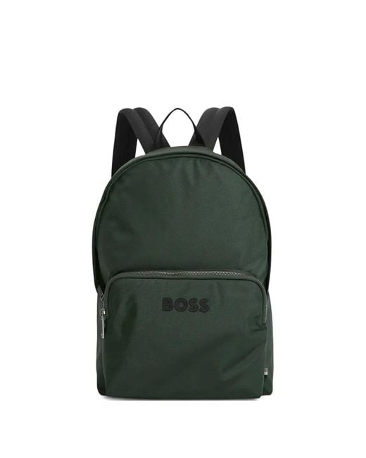 Boss Green Catch Logo-Patch Backpack for men