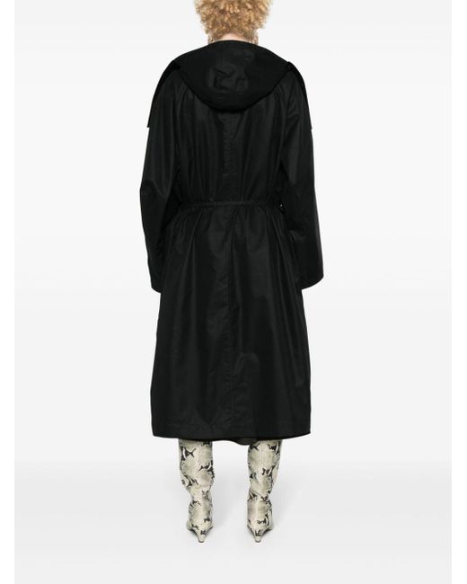 Lemaire Black Asymmetric-design Coat
