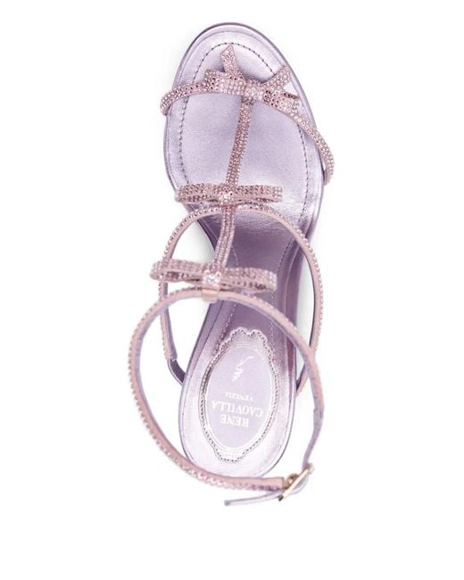 Rene Caovilla Pink 105Mm Caterina Heeled Sandals