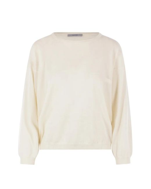Dusan White Pocket Sweater