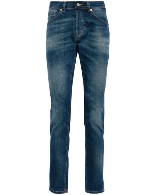 Dondup Straight Jeans in het Blue voor heren