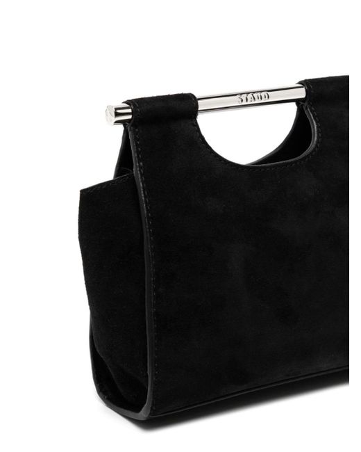 Staud Black Mini Mar Handtasche aus Wildleder
