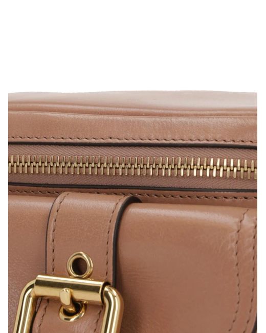 Chloé Brown Leather Crossbody Camera Bag