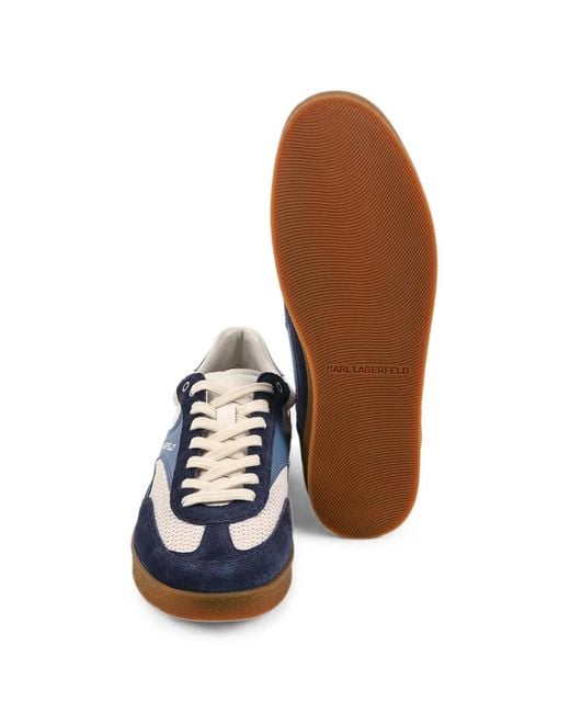 Karl Lagerfeld Blue Kandidate Mesh Sneakers for men