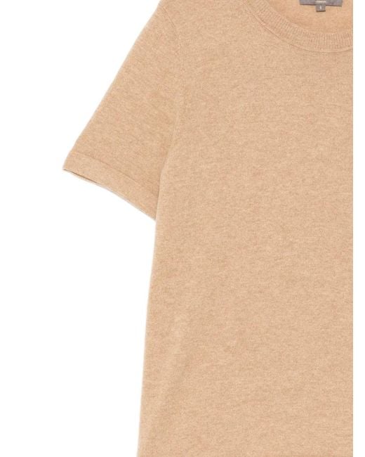 N.Peal Cashmere Natural Lottie T-Shirt