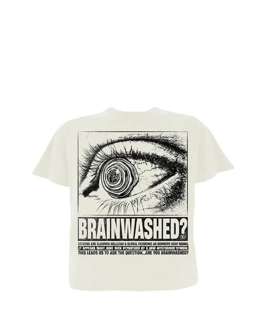 HELLSTAR White Eyeball Graphic-Print T-Shirt for men