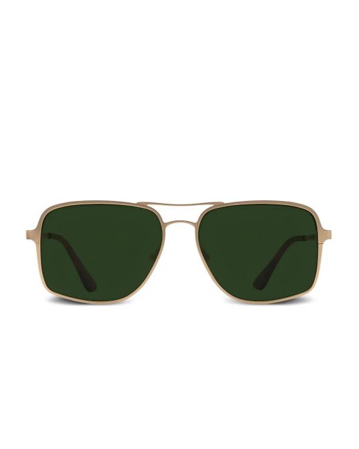 Retrosuperfuture Green Sonnenbrille Mit Geometrischem Gestell