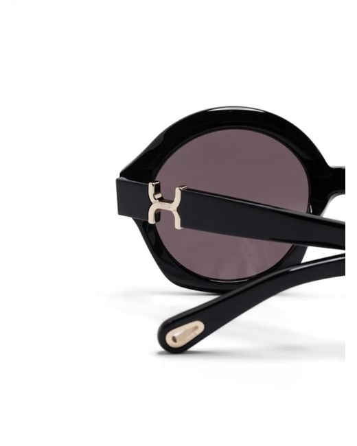 Chloé Black Oversize-Frame Sunglasses